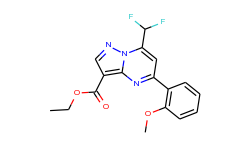 ethyl 7-(difluoromethyl)-5-(2-methoxyphenyl)-pyrazolo[1,5-a]pyrimidine-3-carboxylate
