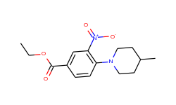 ethyl 3-nitro-4-(4-methylpiperidin-1-yl)benzoate