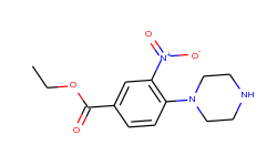 ethyl 3-nitro-4-(piperazin-1-yl)benzoate