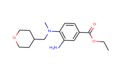 ethyl 3-amino-4-[methyl(tetrahydro-2h-pyran-4-ylmethyl)amino]benzoate