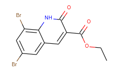 ethyl 6,8-dibromo-2-oxo-1,2-dihydro-3-quinolinecarboxylate