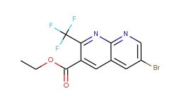ethyl 6-bromo-2-(trifluoromethyl)-1,8-naphthyridine-3-carboxylate