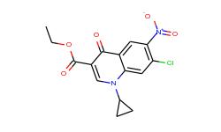 ethyl 7-chloro-1-cyclopropyl-6-nitro-4-oxo-1,4-dihydro-3-quinolinecarboxylate