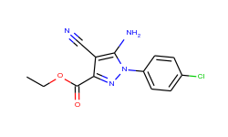 ethyl 5-amino-1-(4-chlorophenyl)-4-cyanopyrazole-3-carboxylate