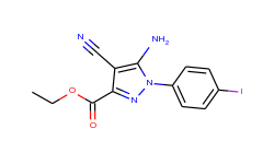 ethyl 5-amino-4-cyano-1-(4-iodophenyl)pyrazole-3-carboxylate