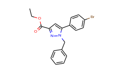 1-benzyl-5-(4-bromo-phenyl)-1h-pyrazole-3-carboxylic acid ethyl ester
