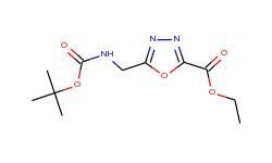 ethyl 5-(tert-butyloxycarbonylaminomethyl)-[1,3,4]oxadiazole-2-carboxylate