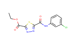 ethyl 5-{[(3-chlorophenyl)amino]carbonyl}-1,3,4-thiadiazole-2-carboxylate