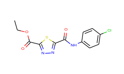 ethyl 5-{[(4-chlorophenyl)amino]carbonyl}-1,3,4-thiadiazole-2-carboxylate