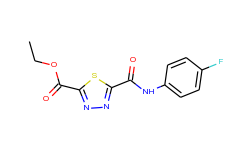 ethyl 5-{[(4-fluorophenyl)amino]carbonyl}-1,3,4-thiadiazole-2-carboxylate