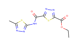 ethyl 5-{[(5-methyl-1,3,4-thiadiazol-2-yl)amino]-carbonyl}-1,3,4-thiadiazole-2-carboxylate