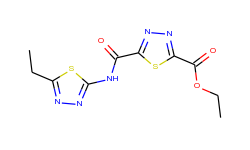 ethyl 5-{[(5-ethyl-1,3,4-thiadiazol-2-yl)amino]-carbonyl}-1,3,4-thiadiazole-2-carboxylate