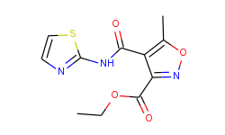 ethyl 5-methyl-4-[(1,3-thiazol-2-ylamino)carbonyl]-3-isoxazolecarboxylate