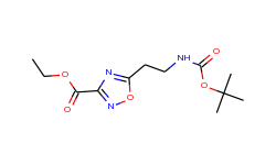 ethyl 5-(2-(tert-butoxycarbonylamino)ethyl)-1,2,4-oxadiazole-3-carboxylate