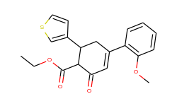 ethyl 4-(2-methoxyphenyl)-2-oxo-6-(3-thienyl)-3-cyclohexene-1-carboxylate