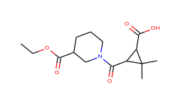 3-{[3-(ethoxycarbonyl)piperidin-1-yl]carbonyl}-2,2-dimethylcyclopropanecarboxylic acid