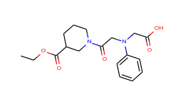 [{2-[3-(ethoxycarbonyl)piperidin-1-yl]-2-oxoethyl}(phenyl)amino]acetic acid
