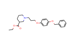 ethyl 1-{3-[4-(benzyloxy)phenoxy]propyl}-3-piperidinecarboxylate
