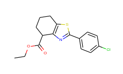 ethyl 2-(4-chlorophenyl)-4,5,6,7-tetrahydro-1,3-benzothiazole-4-carboxylate