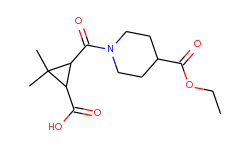 3-{[4-(ethoxycarbonyl)piperidin-1-yl]carbonyl}-2,2-dimethylcyclopropanecarboxylic acid