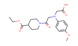 [{2-[4-(ethoxycarbonyl)piperidin-1-yl]-2-oxoethyl}(4-methoxyphenyl)amino]acetic acid