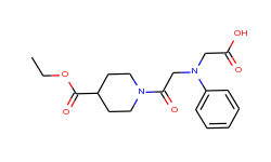 [{2-[4-(ethoxycarbonyl)piperidin-1-yl]-2-oxoethyl}(phenyl)amino]acetic acid