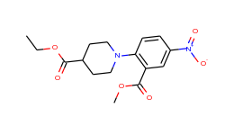 ethyl 1-[2-(methoxycarbonyl)-4-nitrophenyl]-4-piperidinecarboxylate