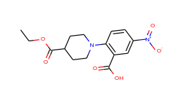 2-[4-(ethoxycarbonyl)piperidino]-5-nitrobenzenecarboxylic acid