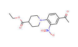 ethyl 1-(4-acetyl-2-nitrophenyl)-4-piperidinecarboxylate
