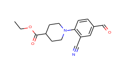 ethyl 1-(2-cyano-4-formylphenyl)piperidine-4-carboxylate