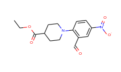 ethyl 1-(2-formyl-4-nitrophenyl)-4-piperidinecarboxylate