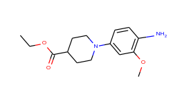 ethyl 1-(4-amino-3-methoxyphenyl)-4-piperidinecarboxylate