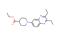 ethyl 1-(2,3-diethyl-6-quinoxalinyl)-4-piperidinecarboxylate