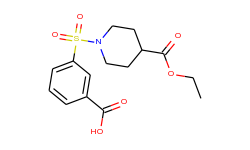 3-{[4-(ethoxycarbonyl)piperidino]-sulfonyl}benzenecarboxylic acid
