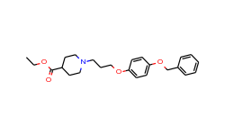 ethyl 1-{3-[4-(benzyloxy)phenoxy]propyl}-4-piperidinecarboxylate