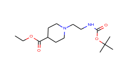 ethyl 1-{2-[(tert-butoxycarbonyl)amino]ethyl}-4-piperidinecarboxylate