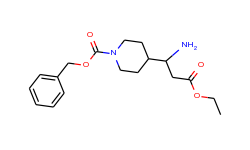 4-(1-amino-2-ethoxycarbonyl-ethyl)-piperidine-1-carboxylic acid benzyl ester