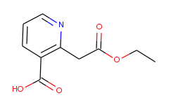 2-(2-ethoxy-2-oxoethyl)nicotinic acid