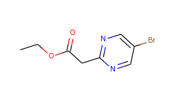 (5-bromopyrimidin-2-yl)acetic acid ethyl ester