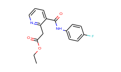 ethyl 2-{3-[(4-fluoroanilino)carbonyl]-2-pyridinyl}acetate