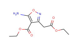 ethyl 5-amino-3-(2-ethoxy-2-oxoethyl)isoxazole-4-carboxylate