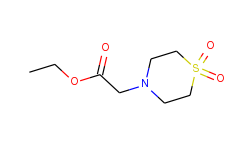 ethyl 2-(1,1-dioxo-1lambda~6~,4-thiazinan-4-yl)-acetate