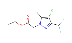 ethyl [4-chloro-3-(difluoromethyl)-5-methyl-1h-pyrazol-1-yl]acetate