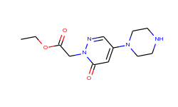 ethyl 2-[6-oxo-4-piperazino-1(6h)-pyridazinyl]acetate
