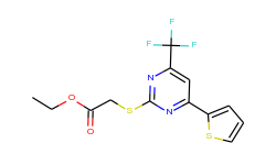 ethyl {[4-(2-thienyl)-6-(trifluoromethyl)-pyrimidin-2-yl]thio}acetate
