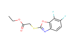 ethyl [(6,7-difluoro-1,3-benzoxazol-2-yl)thio]-acetate
