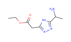 [5-(1-amino-ethyl)-4h-[1,2,4]triazol-3-yl]-acetic acid ethyl ester