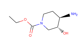 1-Piperidinecarboxylic acid, 4-amino-3-hydroxy-, ethyl ester, trans-