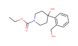 ethyl 4-hydroxy-4(2-hydroxymethylphenyl)-1-piperidine carboxylate