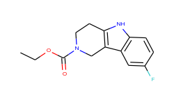 ethyl 8-fluoro-1,3,4,5-tetrahydro-2h-pyrido-[4,3-b]indole-2-carboxylate
